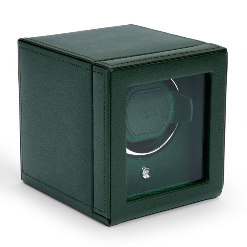 Cub Green Single Watch Winder With Cover
