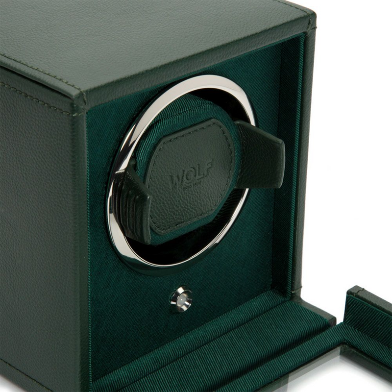 Cub Green Single Watch Winder With Cover