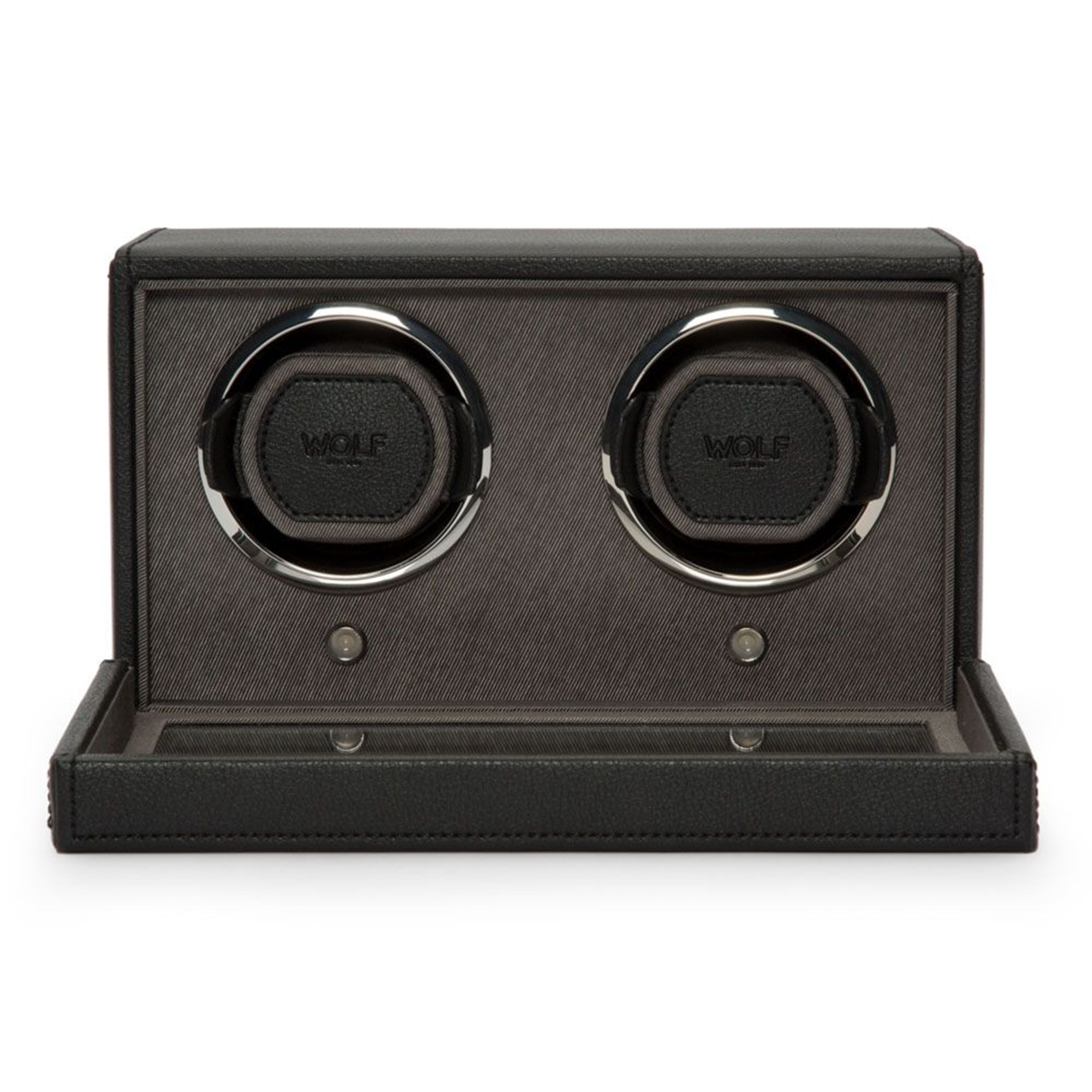 Cub Black Double Watch Winder With Cover