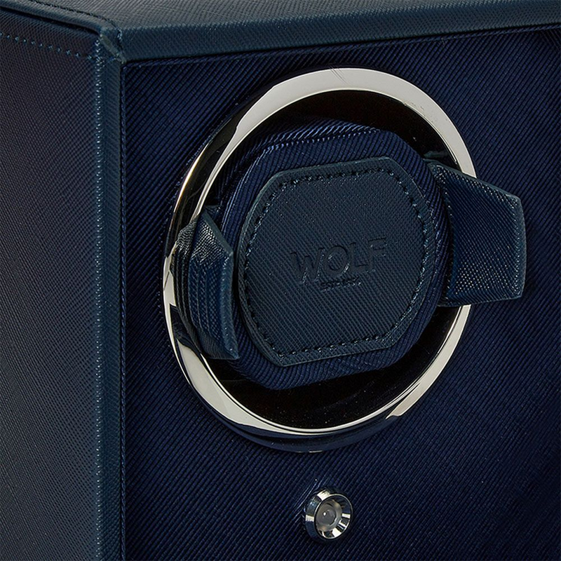 Cub Navy Double Watch Winder With Cover