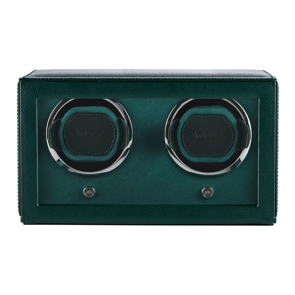 WOLF 1834 Cub Green Double Watch Winder With Cover - Berry's Jewellers