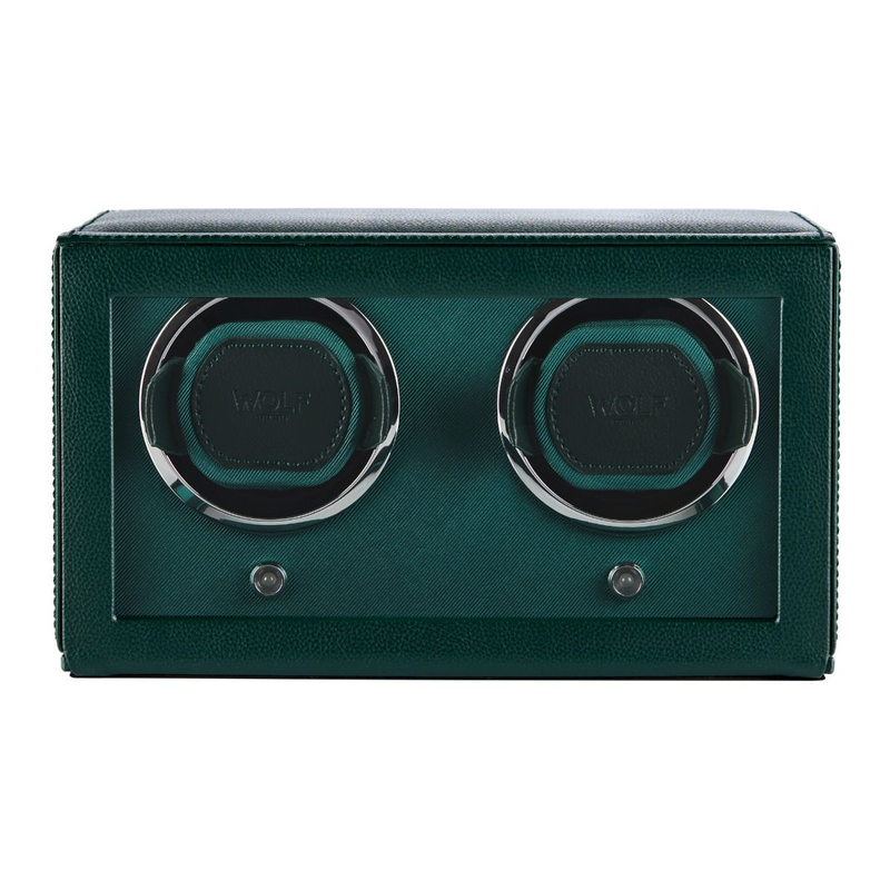 Cub Green Double Watch Winder With Cover