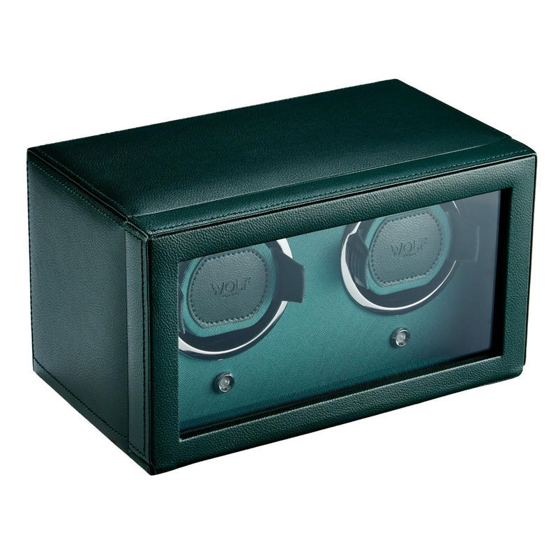 Cub Green Double Watch Winder With Cover