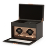 Axis Copper Double Watch Winder With Storage