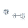 18ct White Gold GIA Certificated Round Brilliant Cut Diamond Stud Earrings