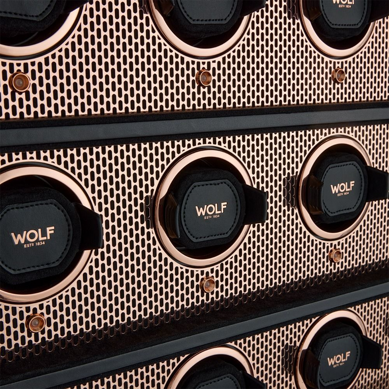 Axis Copper 12 Piece Watch Winder Cabinet