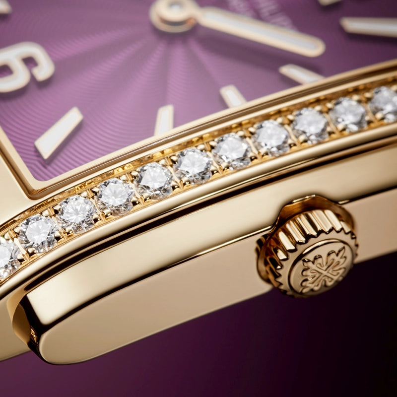 Patek Philippe Twenty~4 18ct Rose Gold Purple Lacquered Dial Ladies Watch - Berry's Jewellers