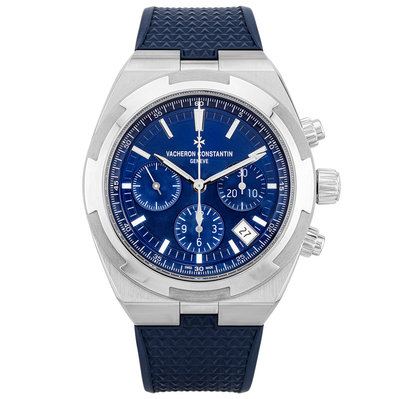 Pre-Owned Vacheron Constantin Overseas Chronograph Blue Dial Mens Watch - Berry's Jewellers