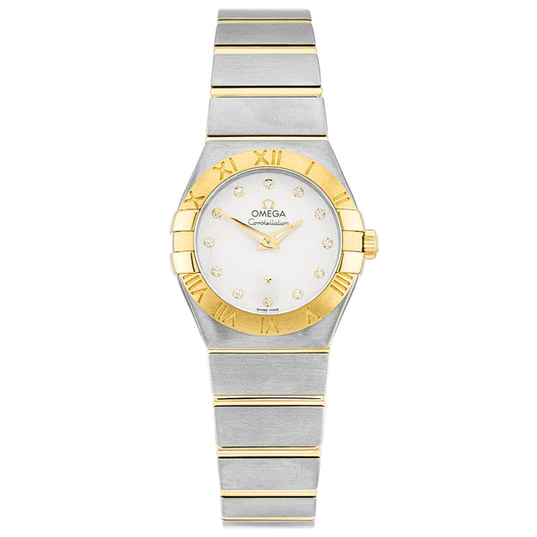 Pre-Owned OMEGA Constellation 27mm Two-Tone Diamond Dial Watch (2018) - Berry's Jewellers