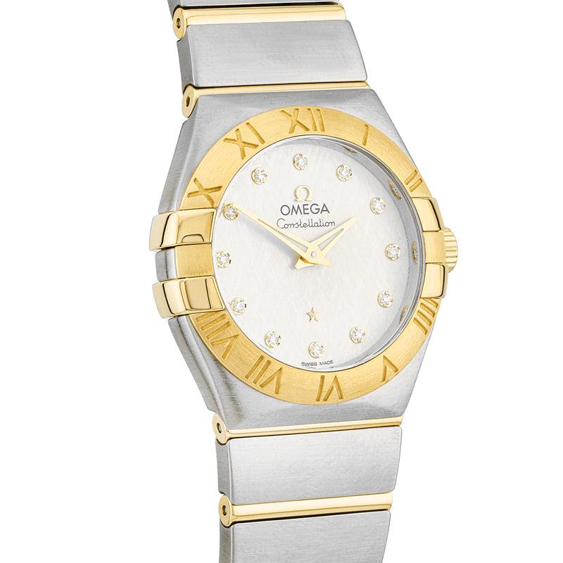 Pre-Owned OMEGA Constellation 27mm Two-Tone Diamond Dial Watch (2018) - Berry's Jewellers