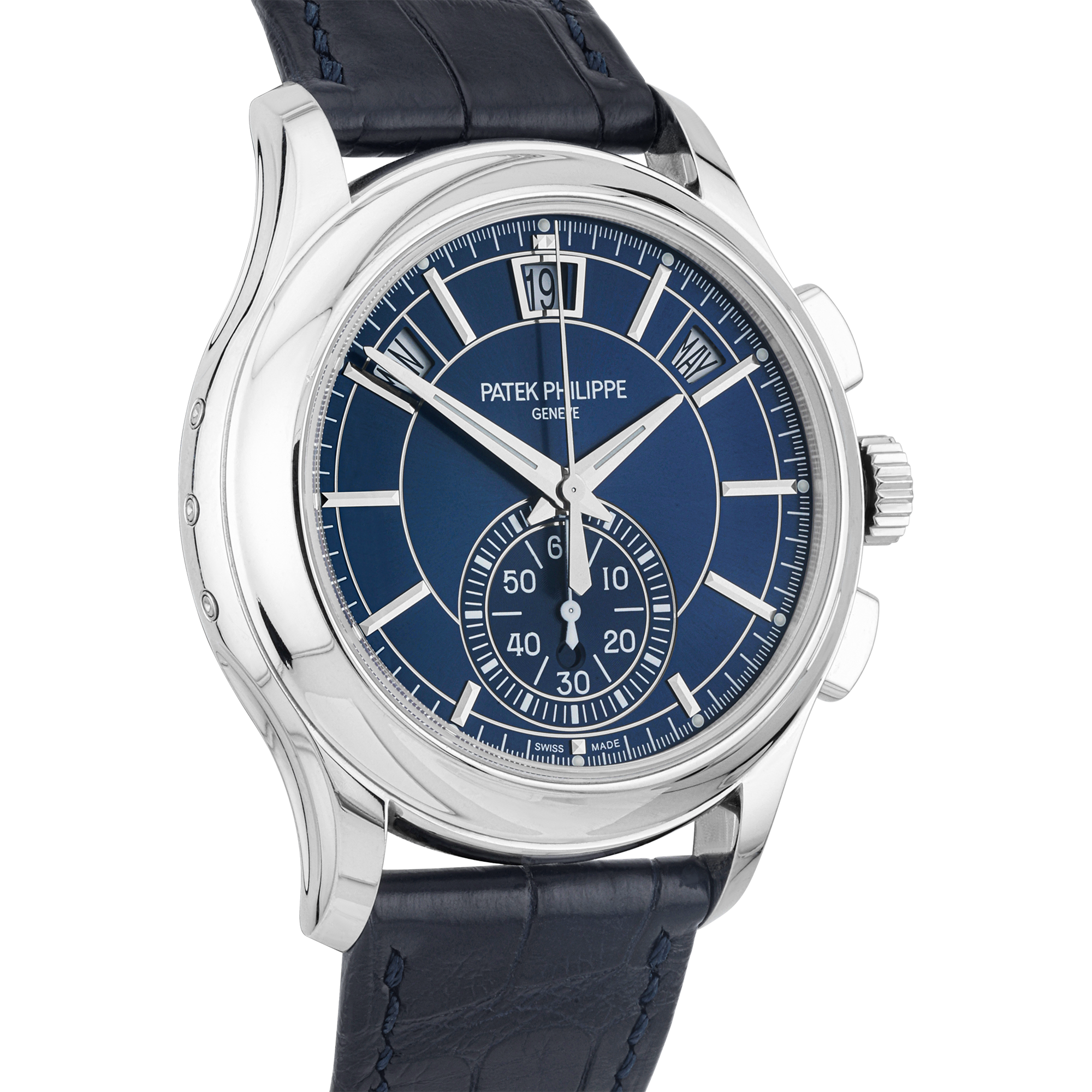 Pre-Owned Patek Philippe Complications Flyback Chronograph Platinum Watch (2019) - Berry's Jewellers