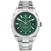 Pre-Owned Rolex Sky-Dweller 42mm 18ct White Gold Green Dial Watch (2023) - Berry's Jewellers