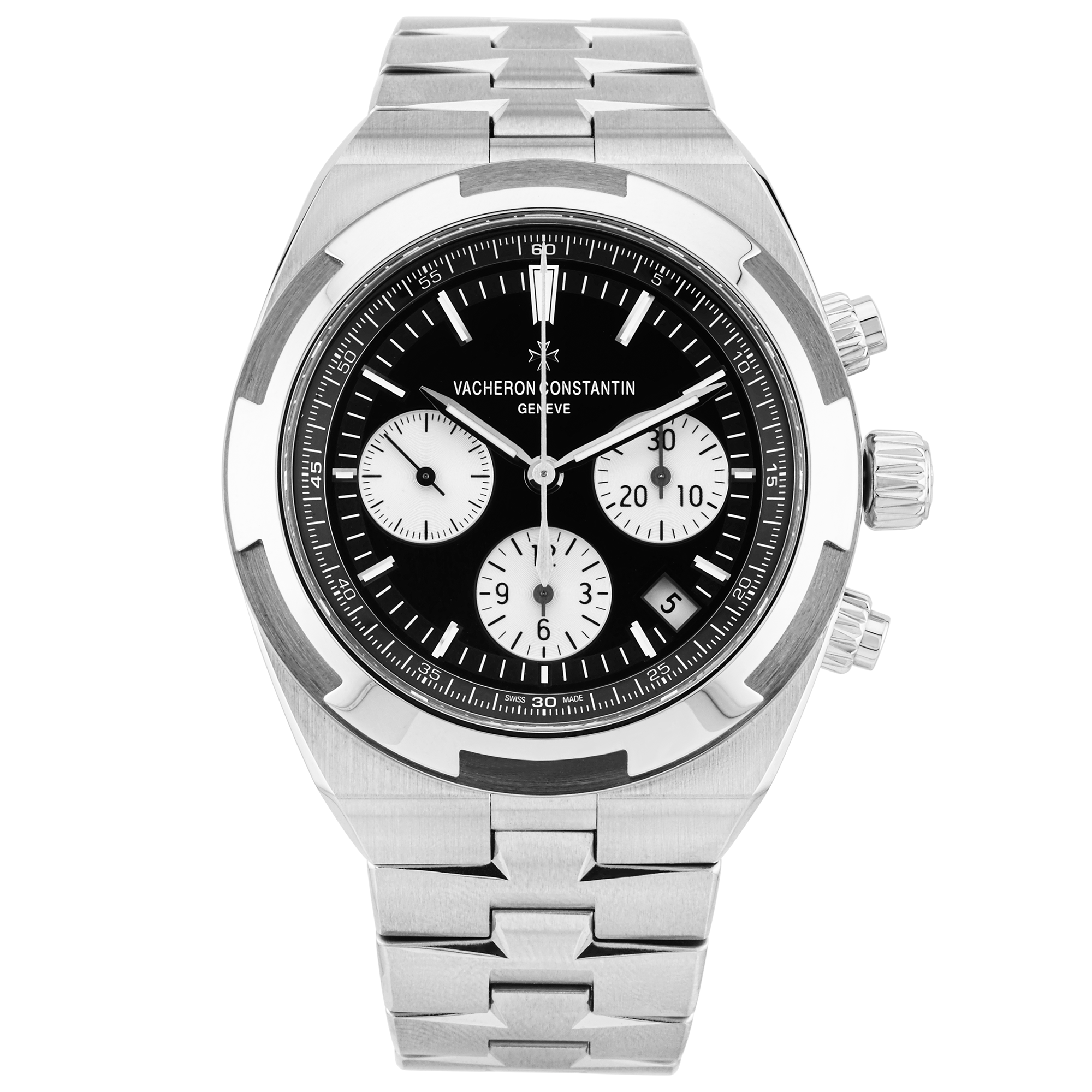 Pre-Owned Vacheron Constantin Overseas Chronograph Black Dial Mens Watch - Berry's Jewellers