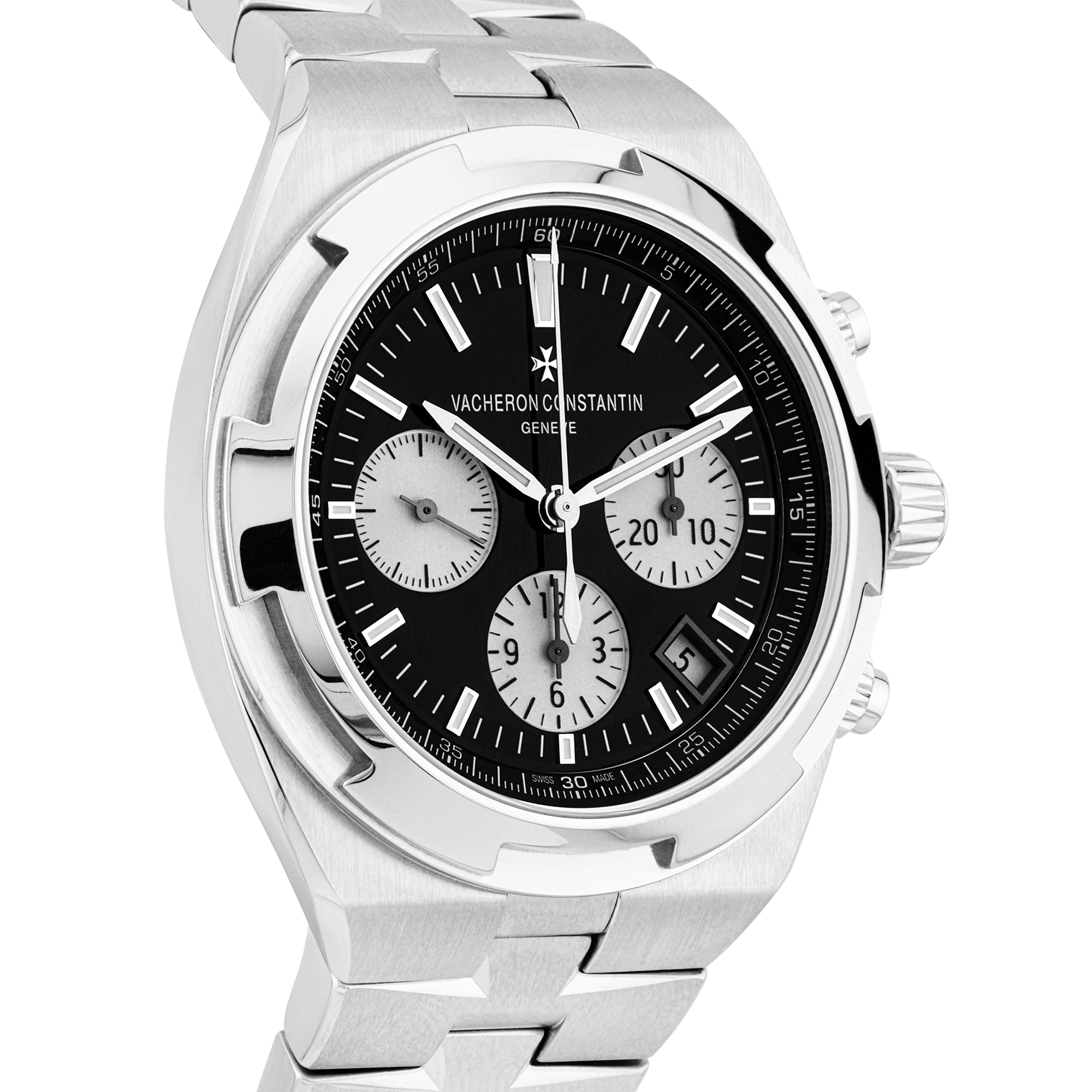 Pre-Owned Vacheron Constantin Overseas Chronograph Black Dial Mens Watch - Berry's Jewellers