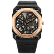 Pre-Owned BVLGARI Octo Finissimo 40mm Two-Tone Skeleton Dial Mens Watch - Berry's Jewellers