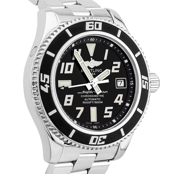 Pre-Owned Breitling Superocean 42mm Black Dial Men's Bracelet Watch (2013) - Berry's Jewellers