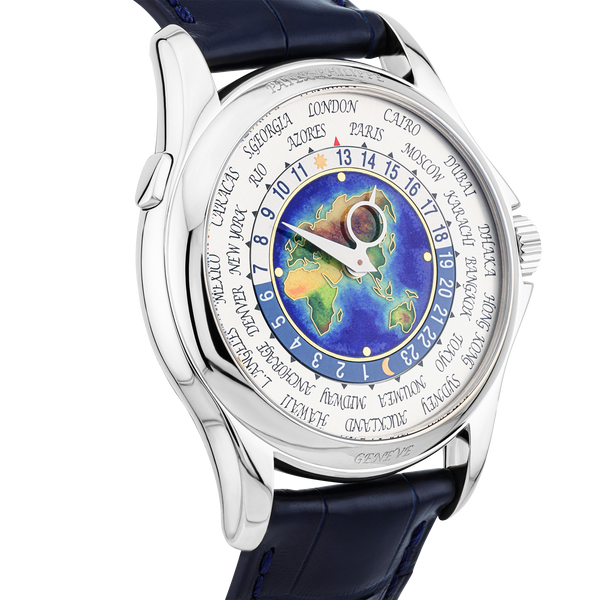 Pre-Owned Patek Philippe Complications 18ct White Gold Worldtime Watch (2011) - Berry's Jewellers