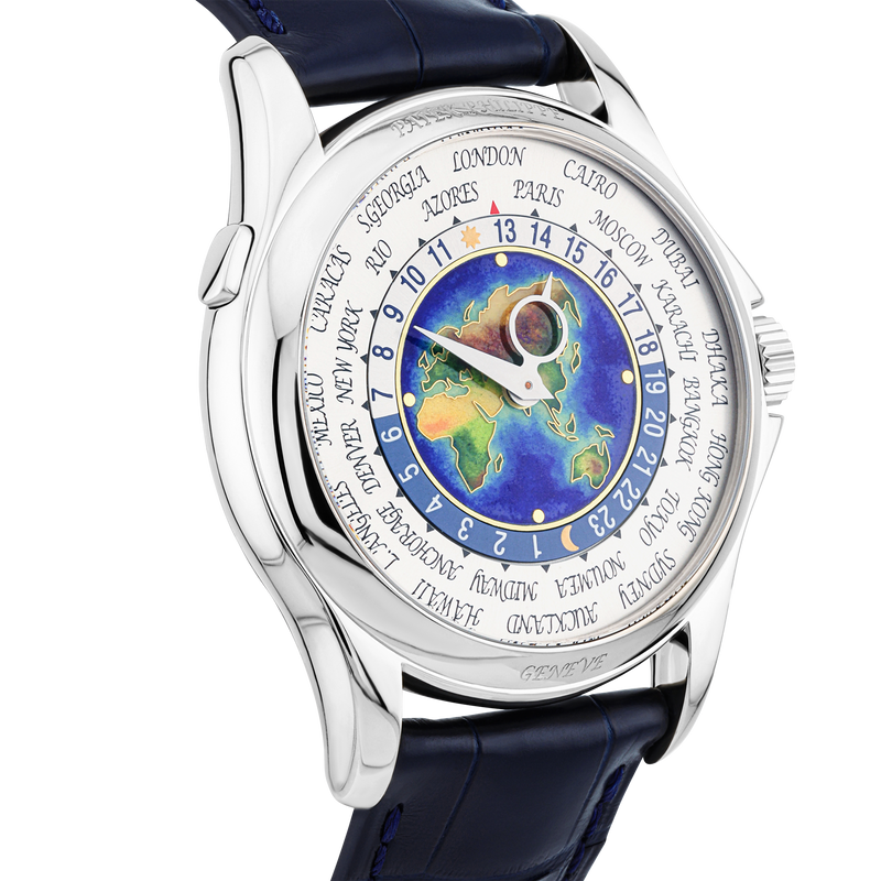 Pre-Owned Patek Philippe Complications 18ct White Gold Worldtime Watch (2011) - Berry's Jewellers