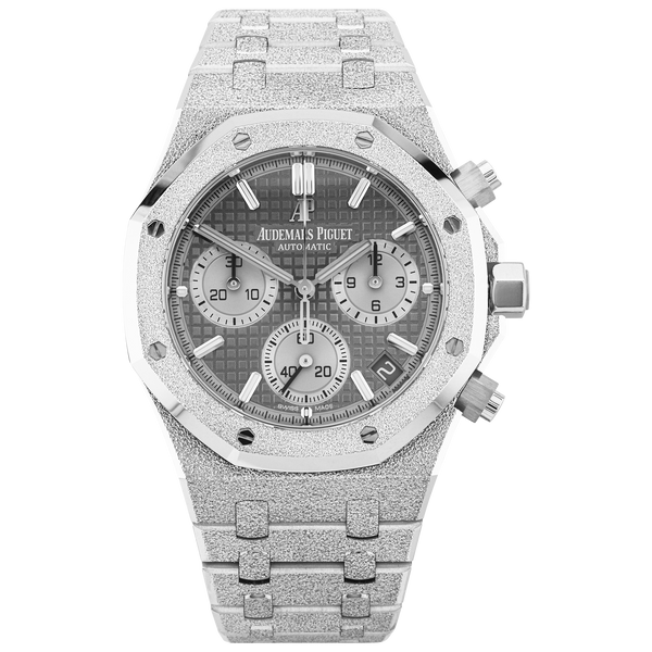 Pre-Owned Audemars Piguet Royal Oak 18ct Frosted Gold Anniversary Edition Watch (2022) - Berry's Jewellers