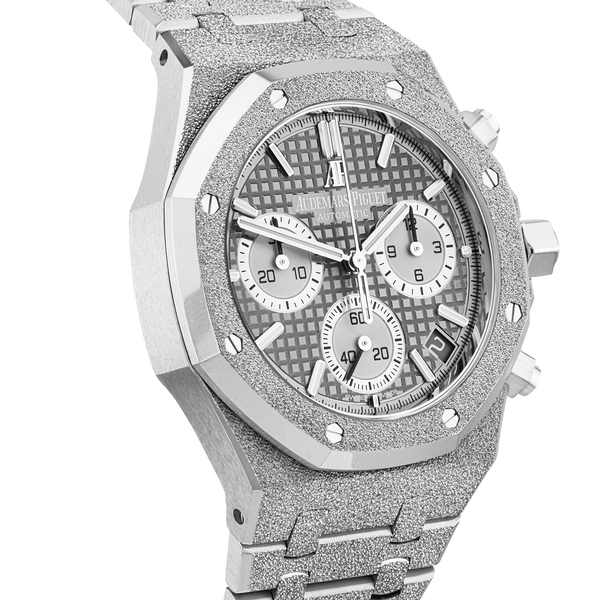 Pre-Owned Audemars Piguet Royal Oak 18ct Frosted Gold Anniversary Edition Watch (2022) - Berry's Jewellers