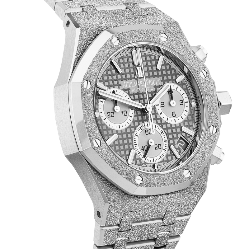 Pre-Owned Audemars Piguet Royal Oak 18ct Frosted Gold Anniversary Edition Watch (2022) - Berry's Jewellers
