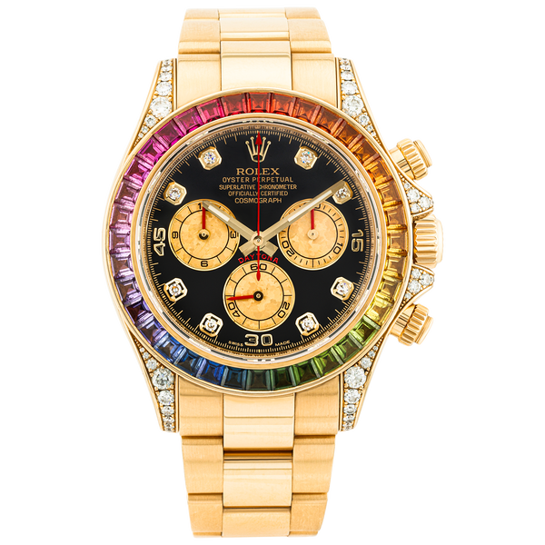 Pre-Owned Rolex Daytona Rainbow 40mm 18ct Yellow Gold Mens Watch (2013) - Berry's Jewellers