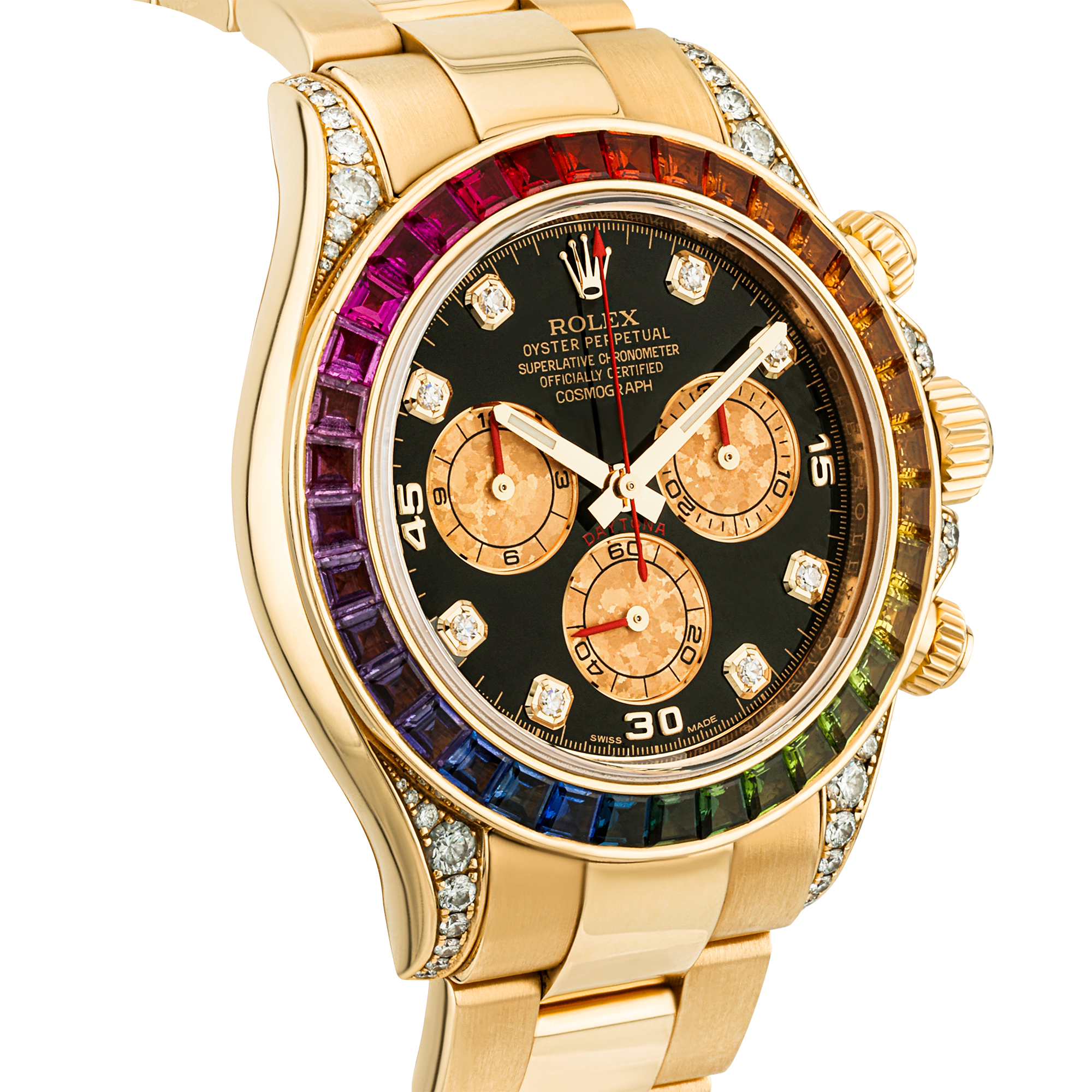 Pre-Owned Rolex Daytona Rainbow 40mm 18ct Yellow Gold Mens Watch (2013) - Berry's Jewellers