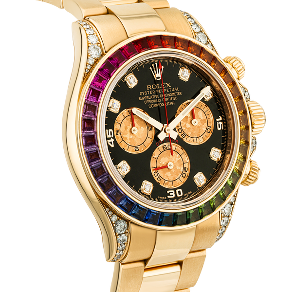 Pre-Owned Rolex Daytona Rainbow 40mm 18ct Yellow Gold Mens Watch (2013) - Berry's Jewellers