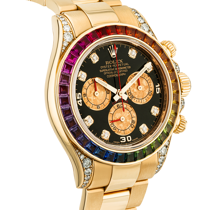 Pre-Owned Rolex Daytona Rainbow 40mm 18ct Yellow Gold Mens Watch (2013) - Berry's Jewellers