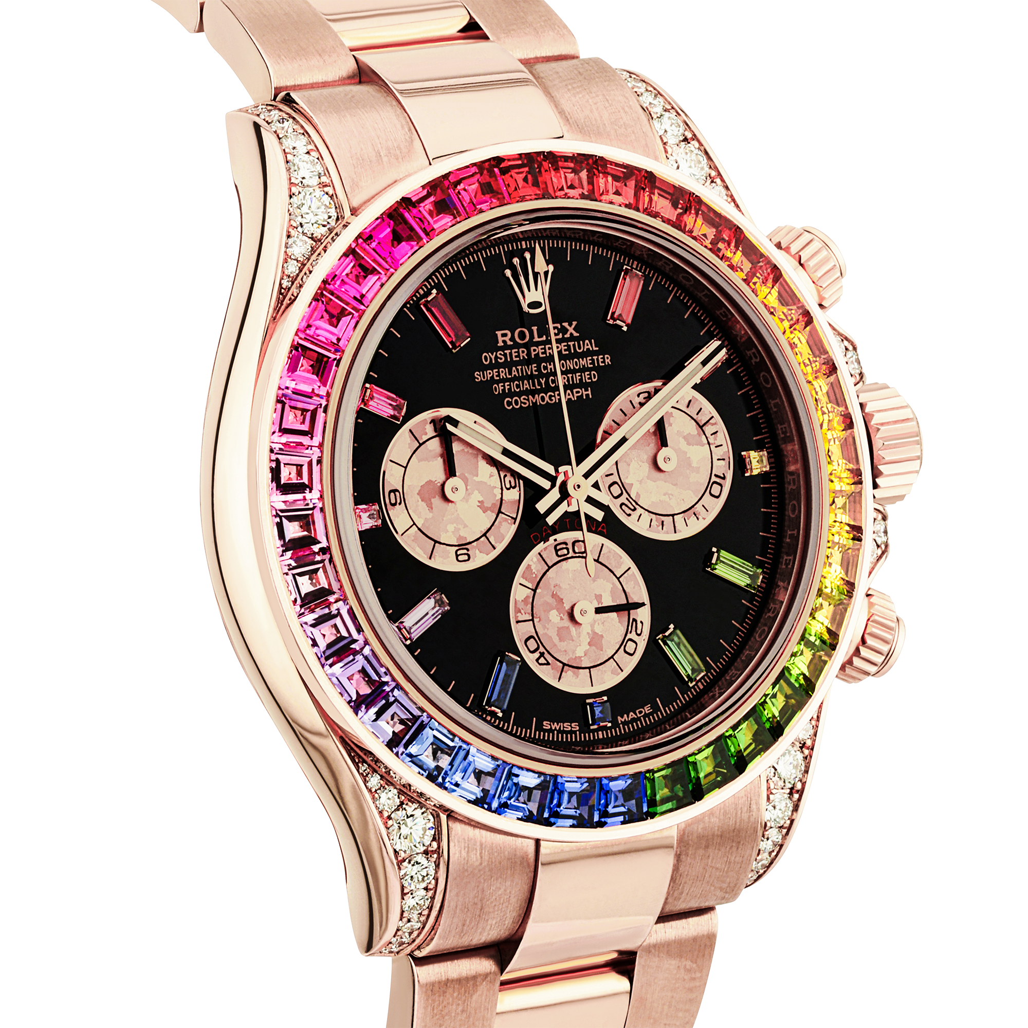 Pre-Owned Rolex Daytona Rainbow 40mm 18ct Rose Gold Mens Watch (2020) - Berry's Jewellers