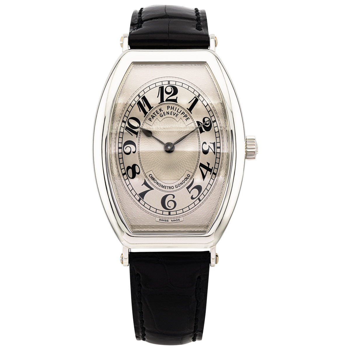 Pre-Owned Patek Philippe Gondolo Platinum Dial Mens Manual-Wind Watch - Berry's Jewellers