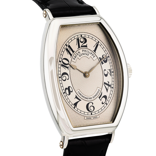 Pre-Owned Patek Philippe Gondolo Platinum Dial Mens Manual-Wind Watch - Berry's Jewellers