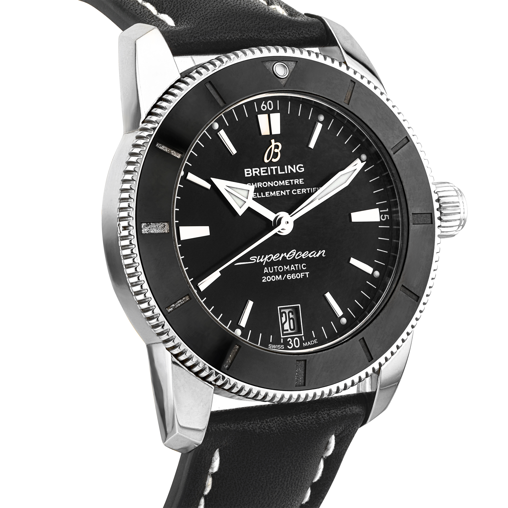 Pre-Owned Breitling Superocean Heritage II 42mm Black Dial Mens Watch (2017) - Berry's Jewellers