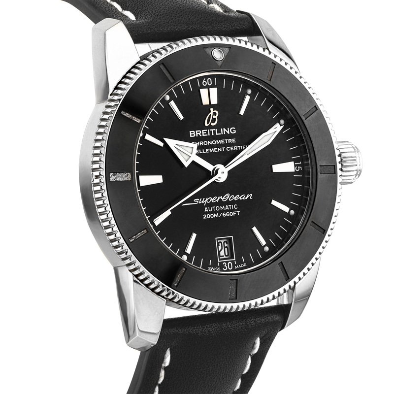 Pre-Owned Breitling Superocean Heritage II 42mm Black Dial Mens Watch (2017) - Berry's Jewellers