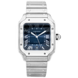 Pre-Owned Cartier Santos Large Blue Sunray Dial Mens Automatic Watch (2025) - Berry's Jewellers