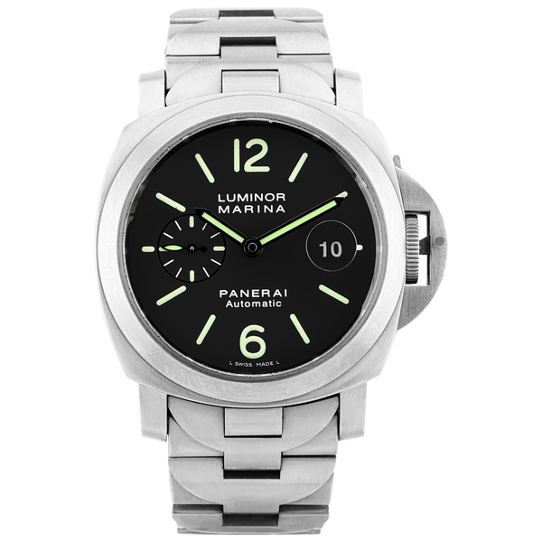 Pre-Owned Panerai Luminor Marina 44mm Titanium Mens Bracelet Watch (2008) - Berry's Jewellers