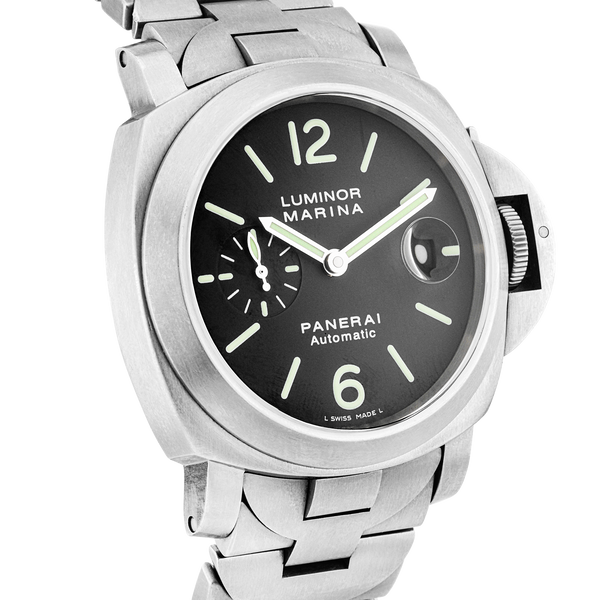 Pre-Owned Panerai Luminor Marina 44mm Titanium Mens Bracelet Watch (2008) - Berry's Jewellers