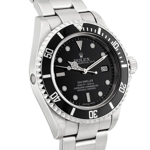 Pre-Owned Rolex Sea-Dweller 4000 Black Dial Mens Bracelet Watch (2004) - Berry's Jewellers