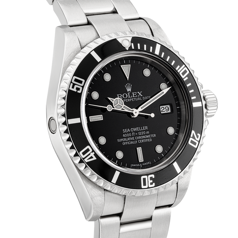 Pre-Owned Rolex Sea-Dweller 4000 Black Dial Mens Bracelet Watch (2004) - Berry's Jewellers