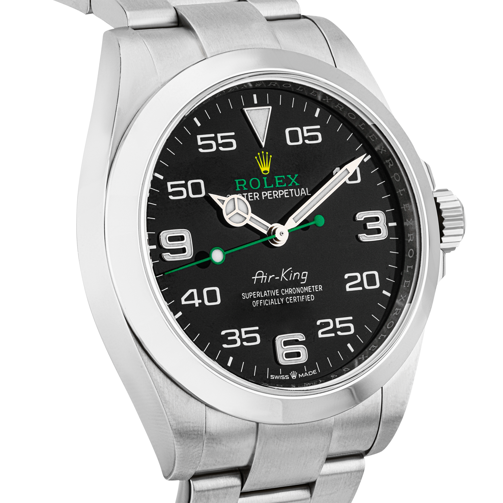 Pre-Owned Rolex Air-King 40mm Black Dial Automatic Bracelet Watch (2023) - Berry's Jewellers