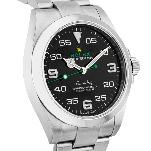 Pre-Owned Rolex Air-King 40mm Black Dial Automatic Bracelet Watch (2023) - Berry's Jewellers