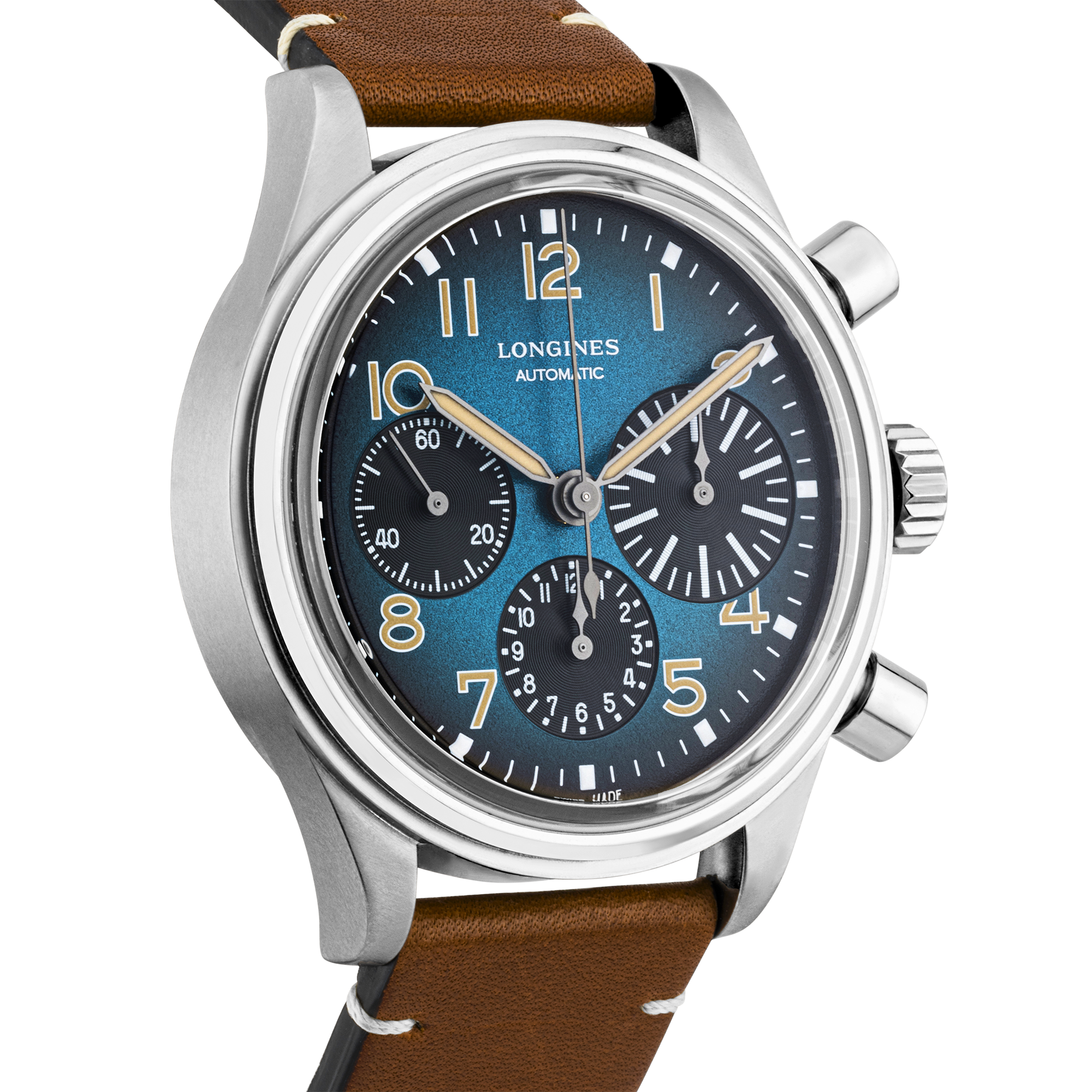 Longines Avigation BigEye Chronograph 41mm Blue Dial Mens Watch