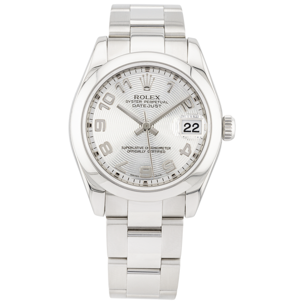 Rolex Datejust 31mm Silver Arabic Dial Ladies Bracelet Watch (2006)