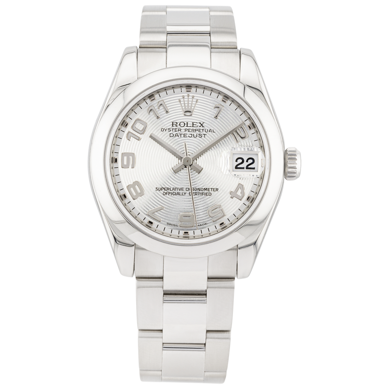 Rolex Datejust 31mm Silver Arabic Dial Ladies Bracelet Watch (2006)