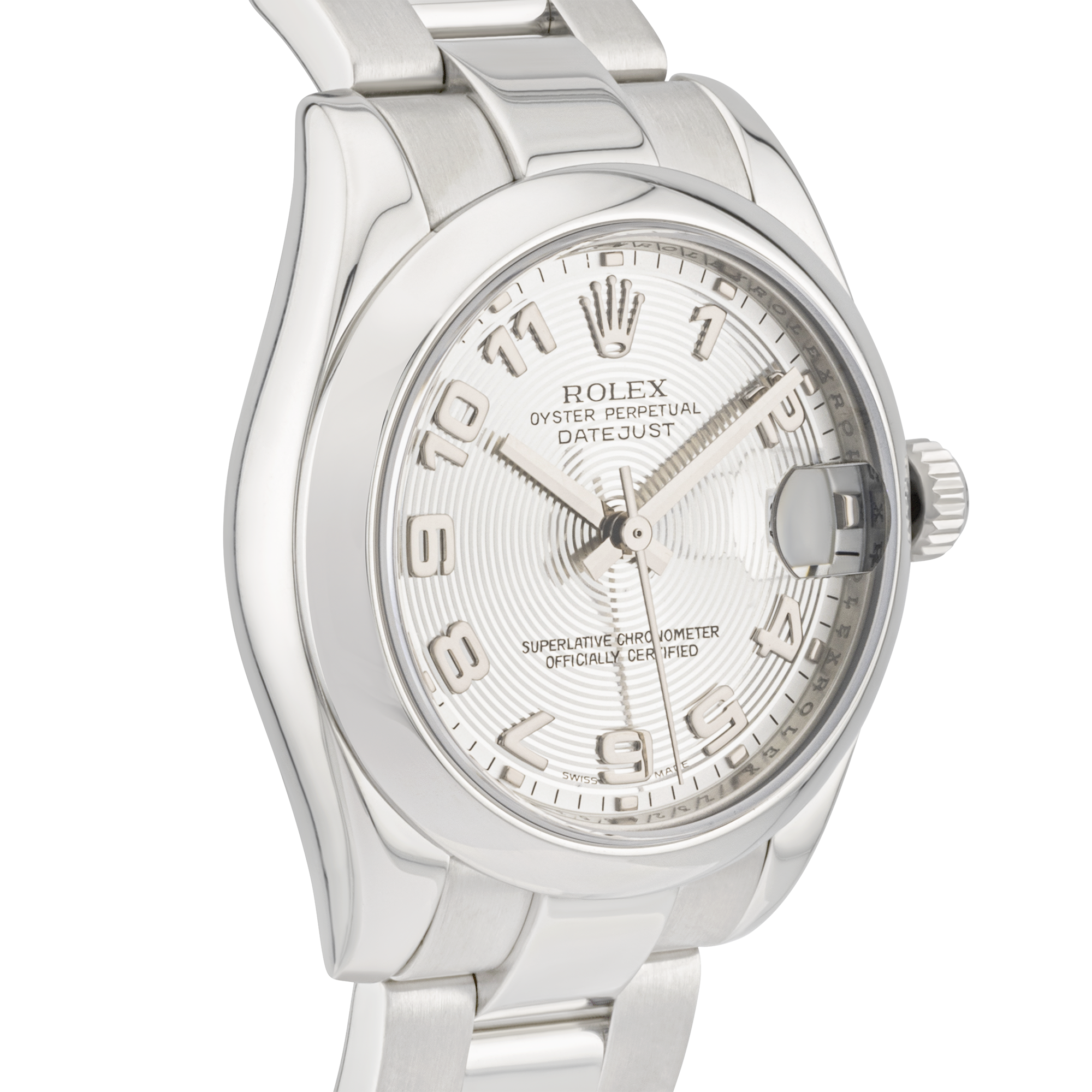 Rolex Datejust 31mm Silver Arabic Dial Ladies Bracelet Watch (2006)