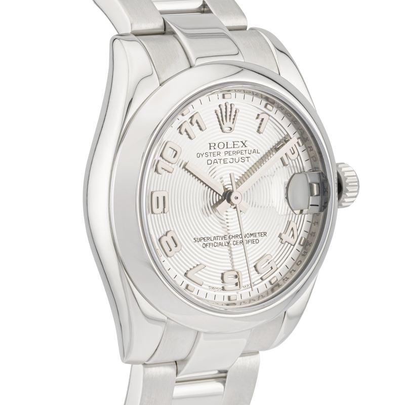 Rolex Datejust 31mm Silver Arabic Dial Ladies Bracelet Watch (2006)