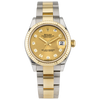Rolex Datejust 31mm Two-Tone Champagne Diamond Dial Ladies Watch