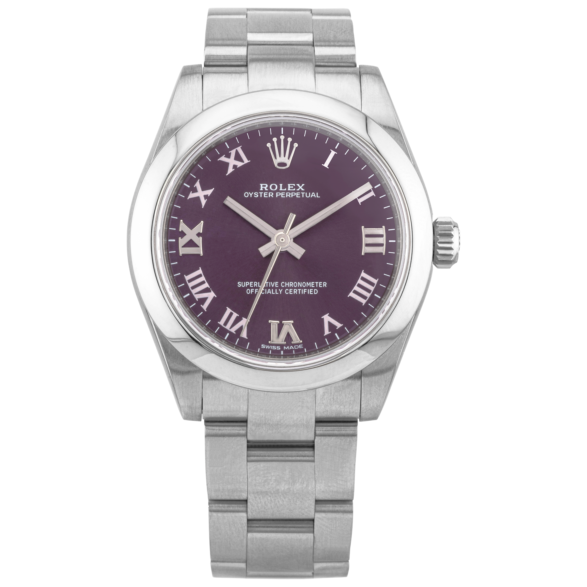 Rolex Datejust 31mm Purple Grape Dial Ladies Bracelet Watch (2017)