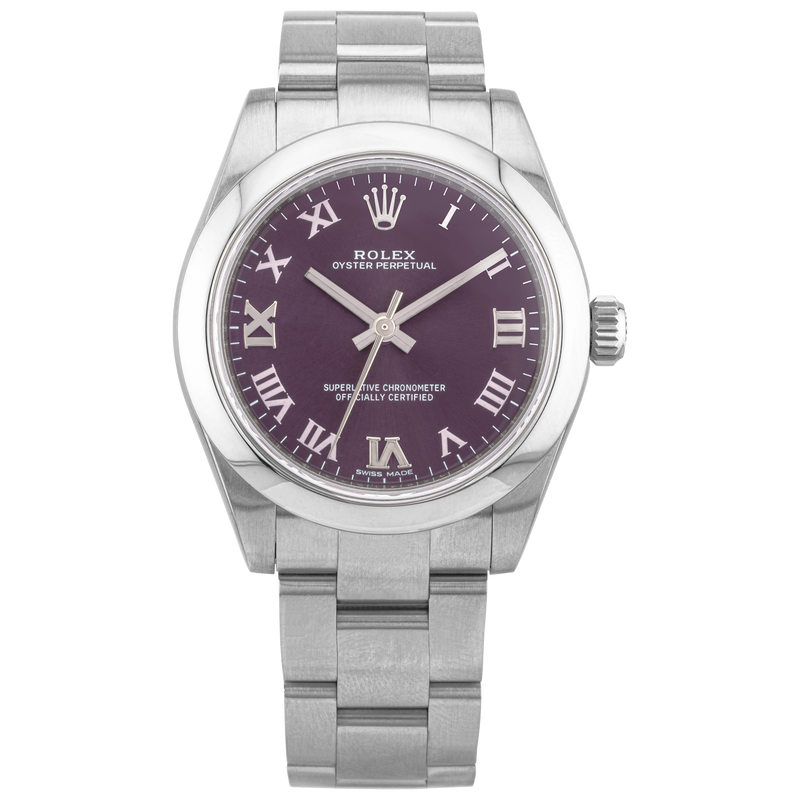 Rolex Datejust 31mm Purple Grape Dial Ladies Bracelet Watch (2017)