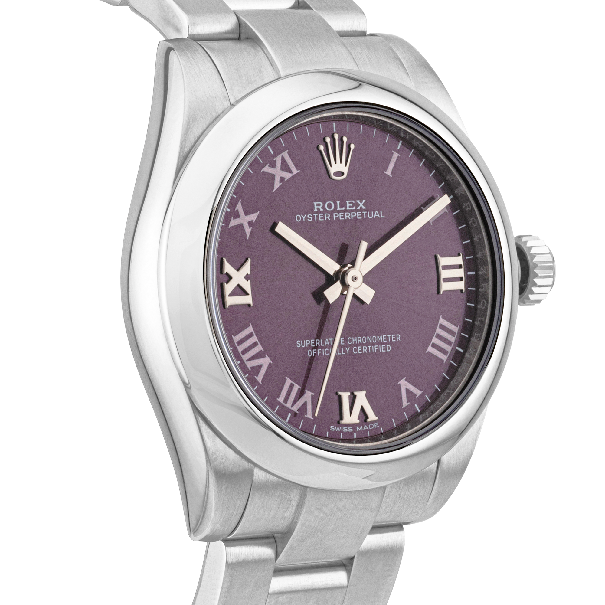 Rolex Datejust 31mm Purple Grape Dial Ladies Bracelet Watch (2017)